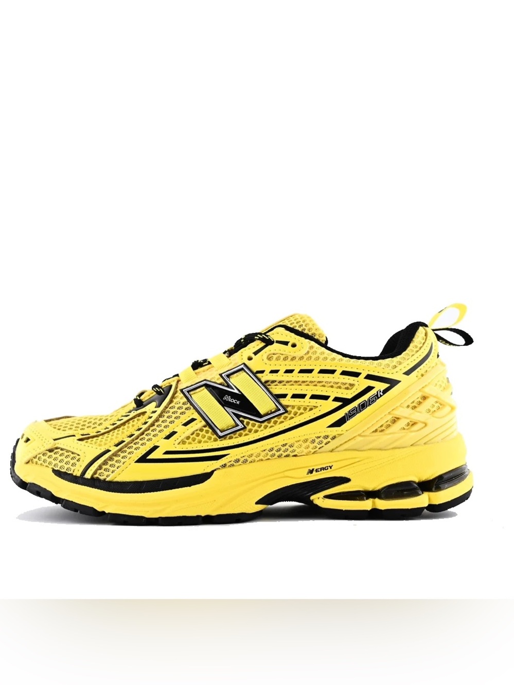 New Balance mens Yellow and Black Athletic Sneakers